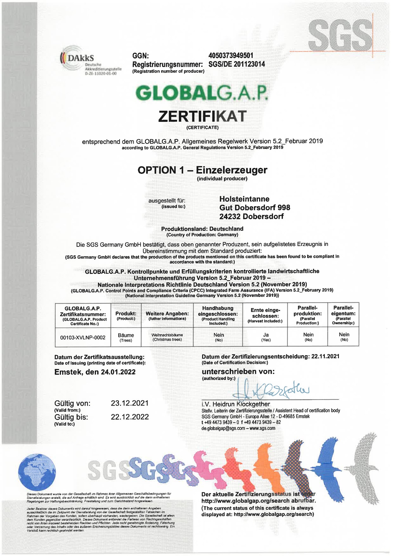 SGS Global G.A.P.